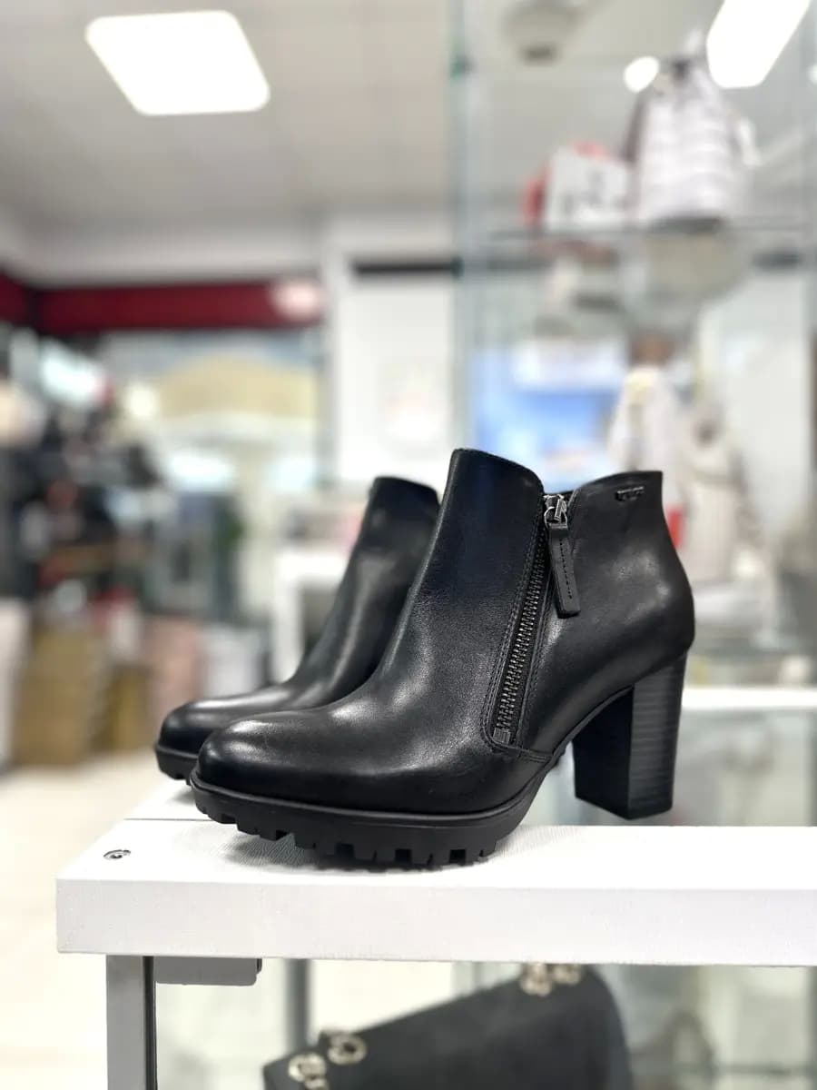 Igi e Co tronchetti donna in pelle con tacco e zip - 3