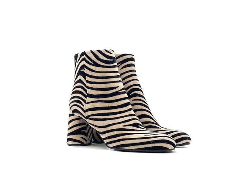 ENZO D'ALESSANDRO Tronchetto Donna Zebrato Nero Beige - 6