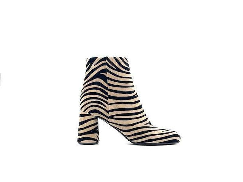 ENZO D'ALESSANDRO Tronchetto Donna Zebrato Nero Beige in Stivali Calzature Durello - Agna, commercioVirtuoso.it