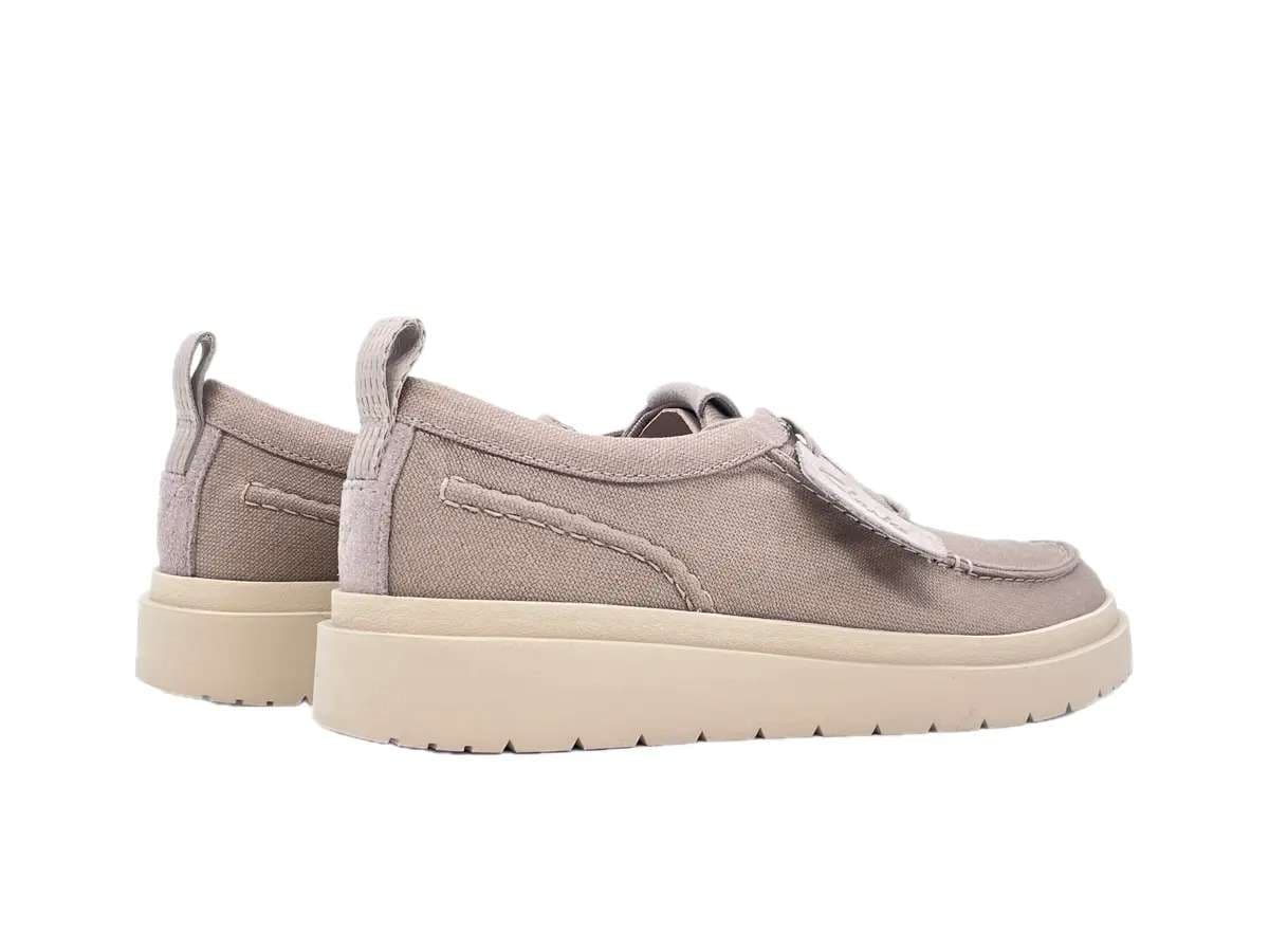 CLARKS POLDEN MOC scarpe uomo in Canvas grigio in Loafer e mocassini Calzature Durello - Agna, commercioVirtuoso.it