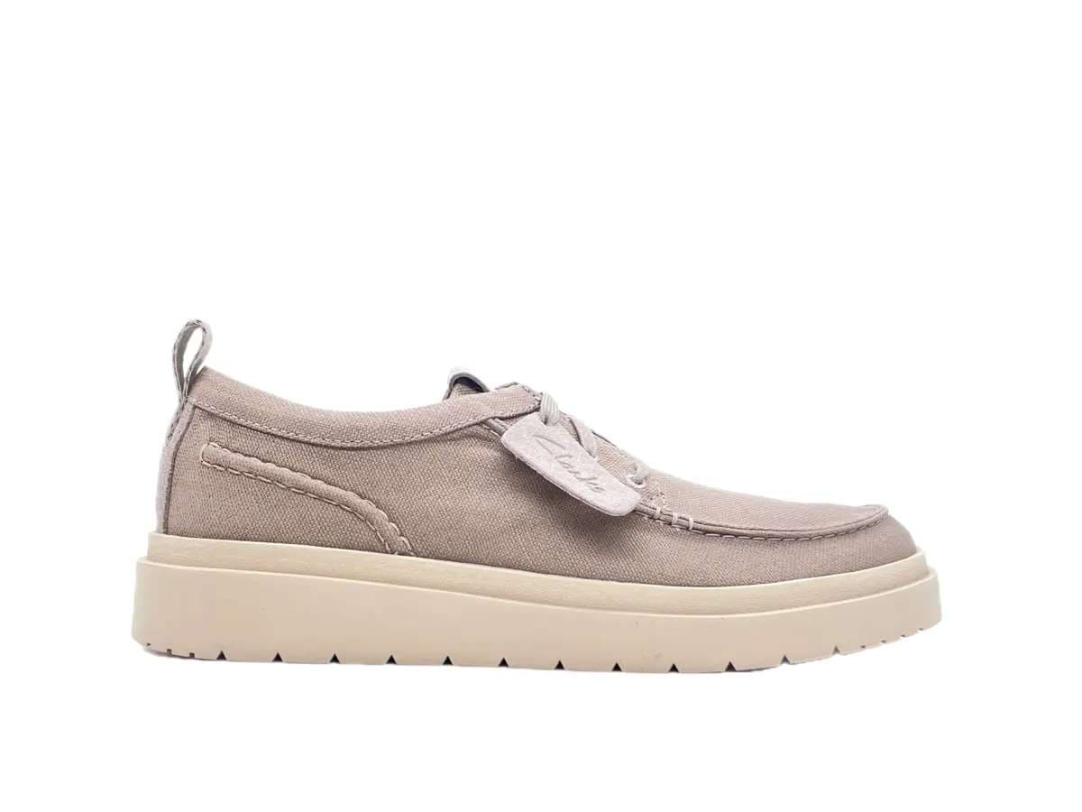 CLARKS POLDEN MOC scarpe uomo in Canvas grigio in Loafer e mocassini Calzature Durello - Agna, commercioVirtuoso.it