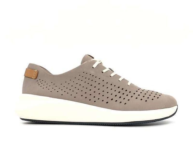 CLARKS Sneakers Donna Rio Tie Stone Nabuk in Sneaker casual Calzature Durello - Agna, commercioVirtuoso.it