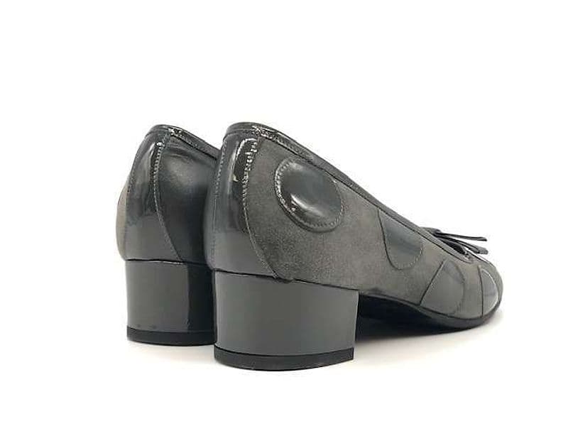 comfort Décolleté nappa e camoscio grigio in Scarpe col tacco Calzature Durello - Agna, commercioVirtuoso.it