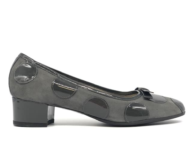 comfort Décolleté nappa e camoscio grigio in Scarpe col tacco Calzature Durello - Agna, commercioVirtuoso.it