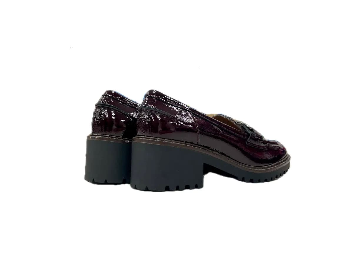 comfort Mocassino Donna bordò in Pelle in Loafer e mocassini Calzature Durello - Agna, commercioVirtuoso.it