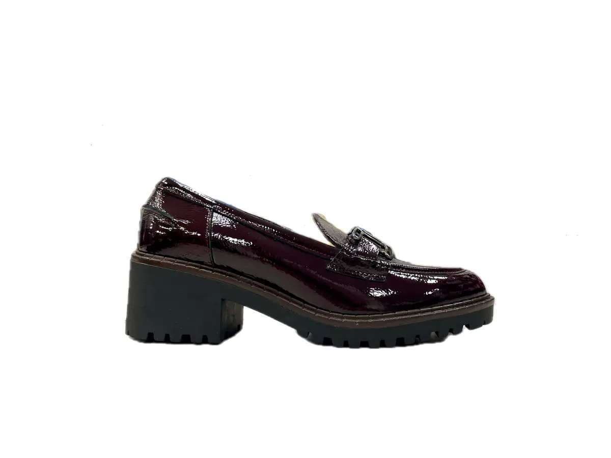 comfort Mocassino Donna bordò in Pelle in Loafer e mocassini Calzature Durello - Agna, commercioVirtuoso.it