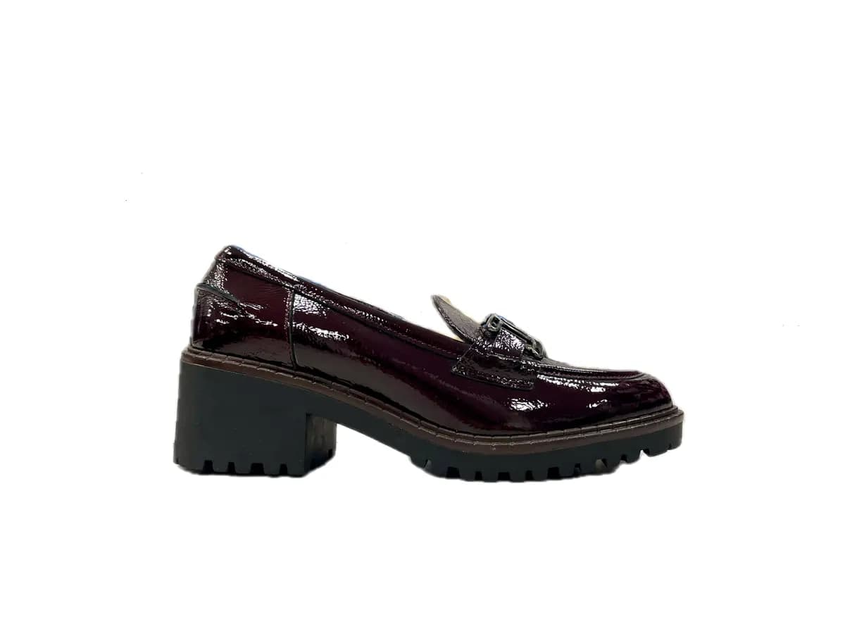 comfort Mocassino Donna bordò in Pelle in Loafer e mocassini Calzature Durello - Agna, commercioVirtuoso.it