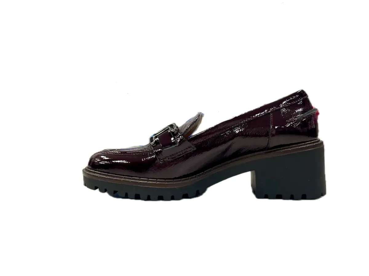 comfort Mocassino Donna bordò in Pelle in Loafer e mocassini Calzature Durello - Agna, commercioVirtuoso.it