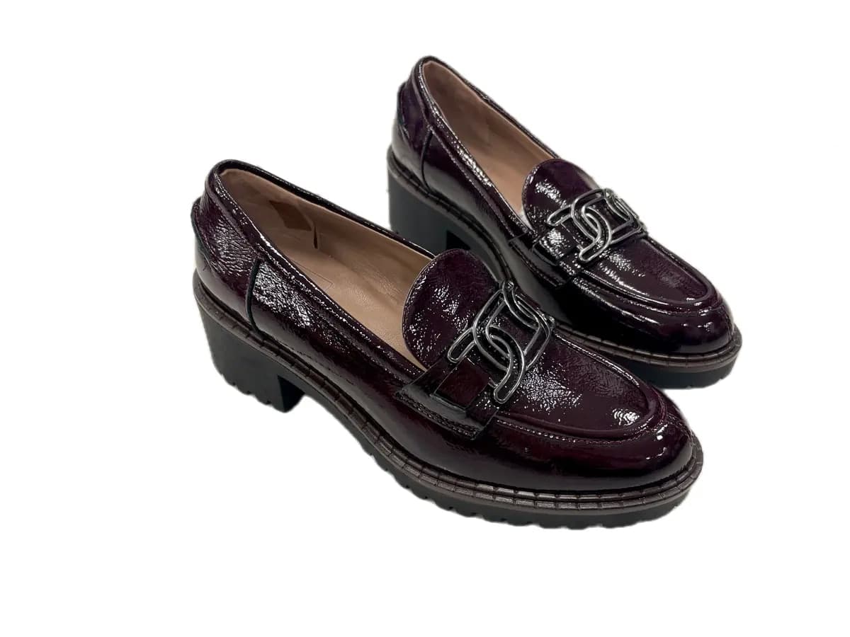 comfort Mocassino Donna bordò in Pelle in Loafer e mocassini Calzature Durello - Agna, commercioVirtuoso.it