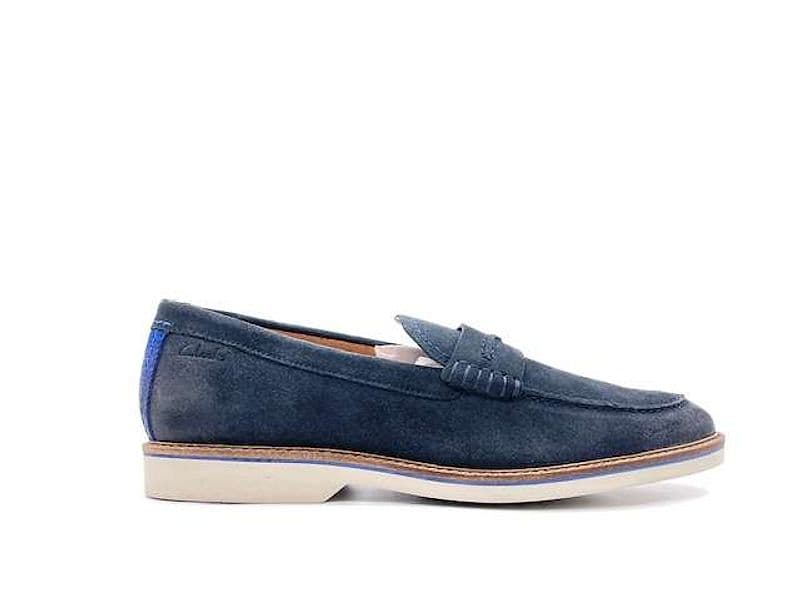 CLARKS Mocassino Uomo Atticus LTSlip Navy in Loafer e mocassini Calzature Durello - Agna, commercioVirtuoso.it
