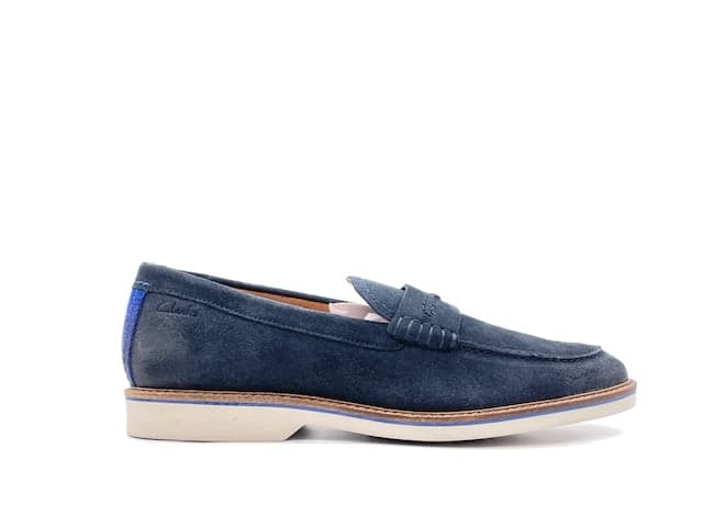 CLARKS Mocassino Uomo Atticus LTSlip Navy in Loafer e mocassini Calzature Durello - Agna, commercioVirtuoso.it