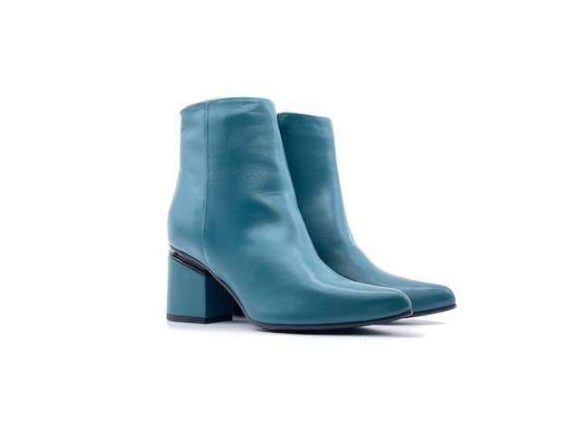Stivaletto ottanio donna a punta in pelle tacco 5 Enzo D'Alessandro - 6