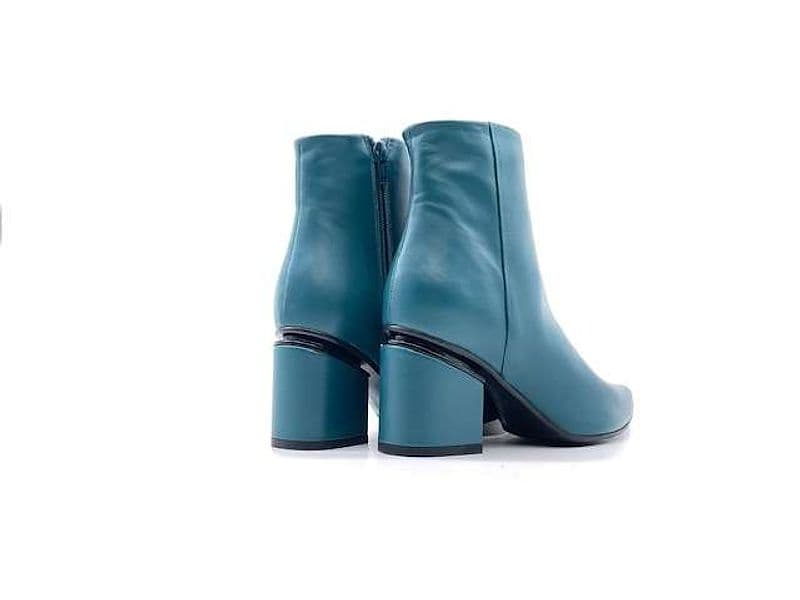 Stivaletto ottanio donna a punta in pelle tacco 5 Enzo D'Alessandro in Stivali Calzature Durello - Agna, commercioVirtuoso.it