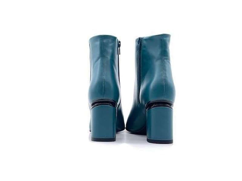 Stivaletto ottanio donna a punta in pelle tacco 5 Enzo D'Alessandro in Stivali Calzature Durello - Agna, commercioVirtuoso.it