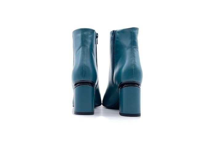 Stivaletto ottanio donna a punta in pelle tacco 5 Enzo D'Alessandro in Stivali Calzature Durello - Agna, commercioVirtuoso.it