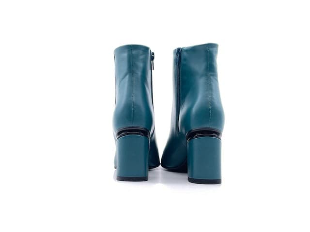 Stivaletto ottanio donna a punta in pelle tacco 5 Enzo D'Alessandro in Stivali Calzature Durello - Agna, commercioVirtuoso.it