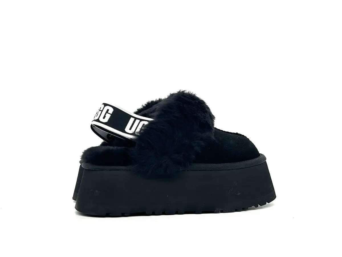 UGG ciabatte donna scamosciate nere foderate lana cinturino logo UGG in Pantofole Calzature Durello - Agna, commercioVirtuoso.it