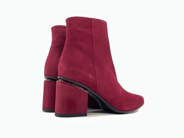 Stivaletto bordeaux donna a punta in pelle tacco 5 Enzo D'Alessandro in Stivali Calzature Durello - Agna, commercioVirtuoso.it