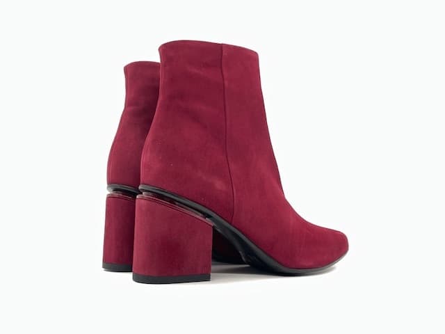 Stivaletto bordeaux donna a punta in pelle tacco 5 Enzo D'Alessandro in Stivali Calzature Durello - Agna, commercioVirtuoso.it
