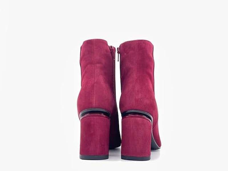 Stivaletto bordeaux donna a punta in pelle tacco 5 Enzo D'Alessandro in Stivali Calzature Durello - Agna, commercioVirtuoso.it