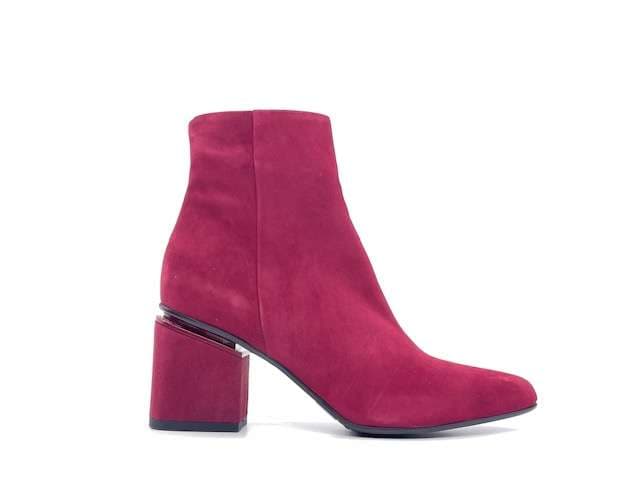 Stivaletto bordeaux donna a punta in pelle tacco 5 Enzo D'Alessandro in Stivali Calzature Durello - Agna, commercioVirtuoso.it