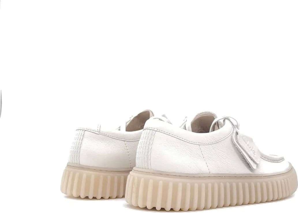 CLARKS TORHILL LO Stringata uomo in pelle bianca in Scarpe stringate basse Calzature Durello - Agna, commercioVirtuoso.it