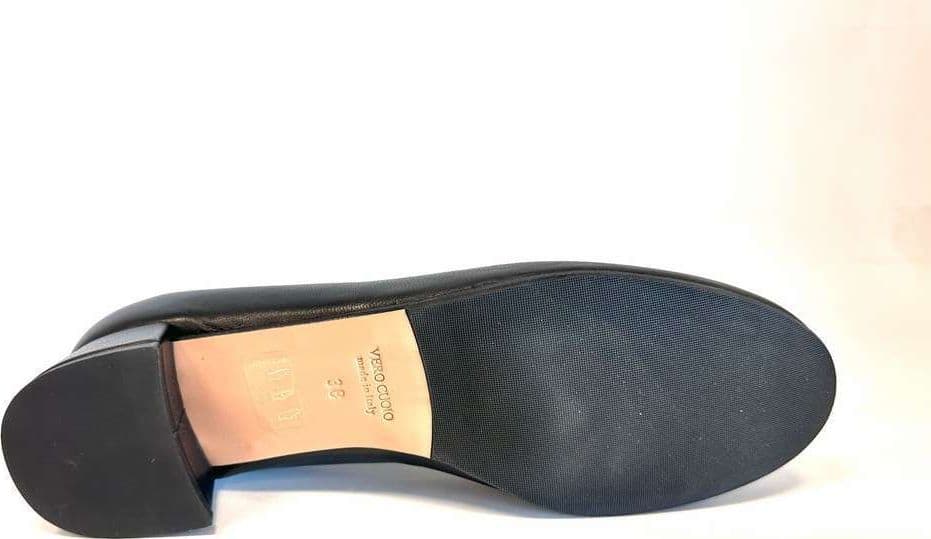 comfort Décolleté in pelle nera tacco 30 punta tonda C3I5465 in Scarpe col tacco Calzature Durello - Agna, commercioVirtuoso.it