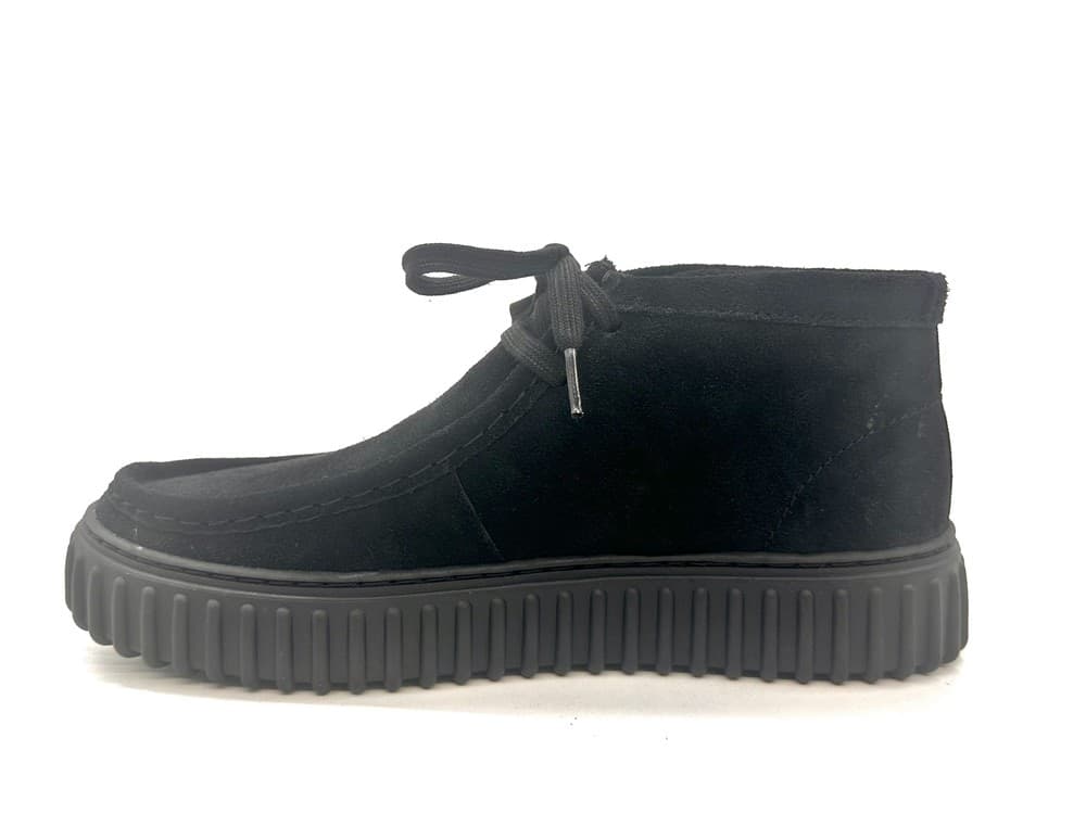 CLARKS Uomo TORHILL HI Suede colore nero in Stivali Calzature Durello - Agna, commercioVirtuoso.it