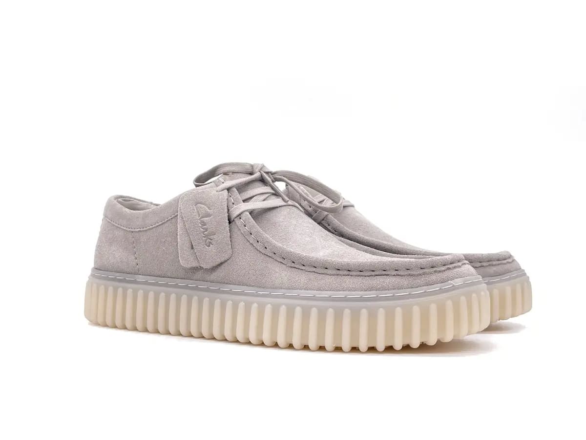 CLARKS TORHILL LO Stringata uomo in camoscio grigio - 6
