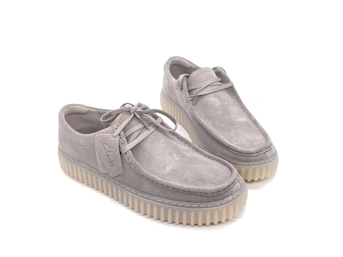 CLARKS TORHILL LO Stringata uomo in camoscio grigio in Stivali Calzature Durello - Agna, commercioVirtuoso.it