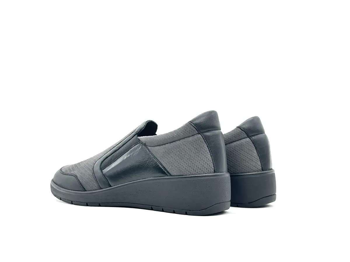 Grunland scarpa donna elasticizzata grigia con sottopiede in pelle estraibile in Scarpe da ballo da donna Calzature Durello - Agna, commercioVirtuoso.it