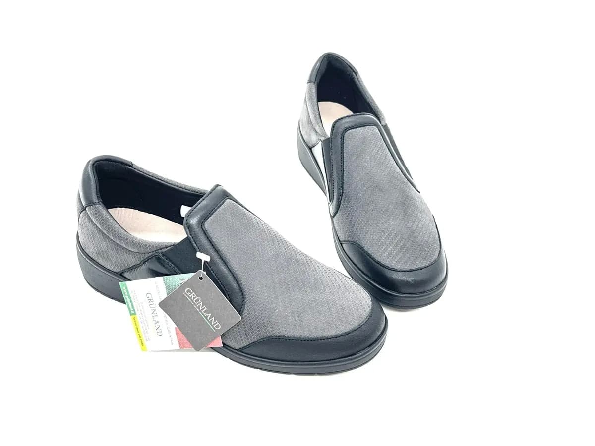 Grunland scarpa donna elasticizzata grigia con sottopiede in pelle estraibile in Scarpe da ballo da donna Calzature Durello - Agna, commercioVirtuoso.it