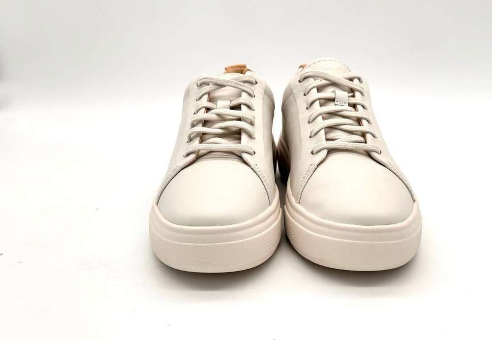 CLARKS Sneakers donna Hollyhock Walk in pelle off white in Sneaker casual Calzature Durello - Agna, commercioVirtuoso.it
