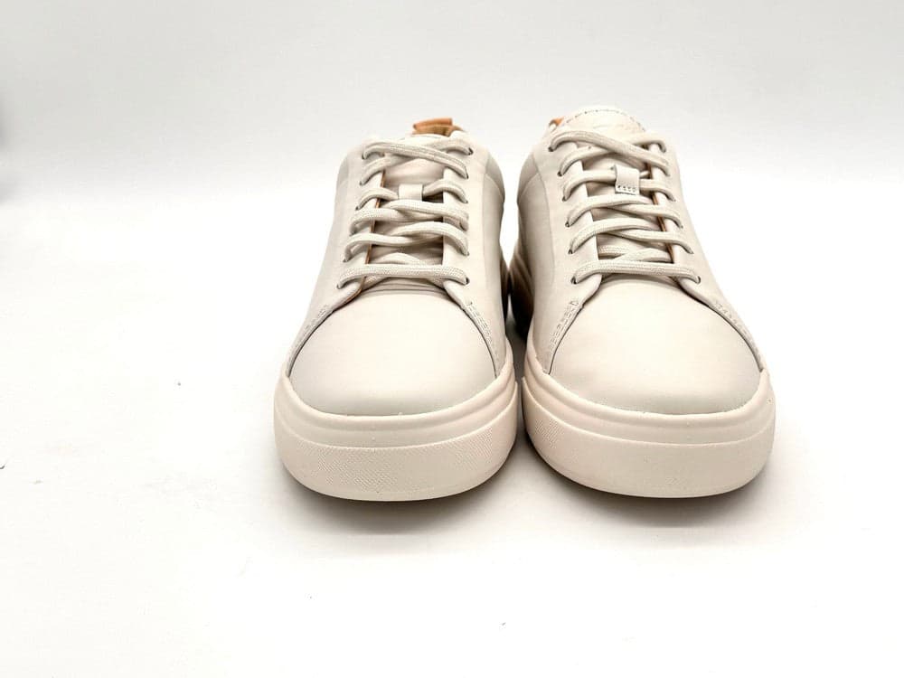 CLARKS Sneakers donna Hollyhock Walk in pelle off white in Sneaker casual Calzature Durello - Agna, commercioVirtuoso.it