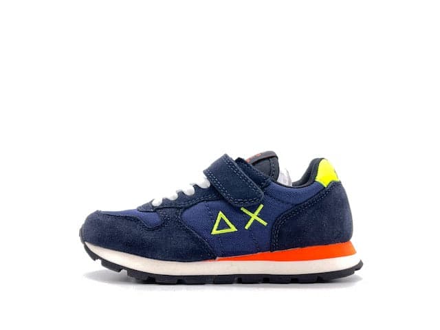 SUN68 Sneakers bambino BOY'S TOM FLUO (KID) Navy blue in prodotto Calzature Durello - Agna, commercioVirtuoso.it