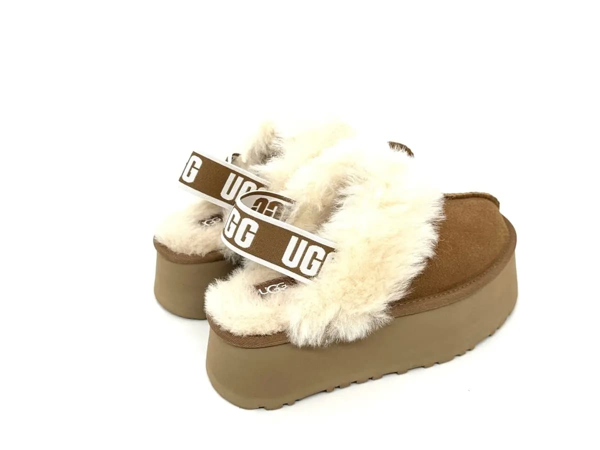 UGG ciabatte donna scamosciate cuoio platform foderate lana cinturino logo in Pantofole Calzature Durello - Agna, commercioVirtuoso.it
