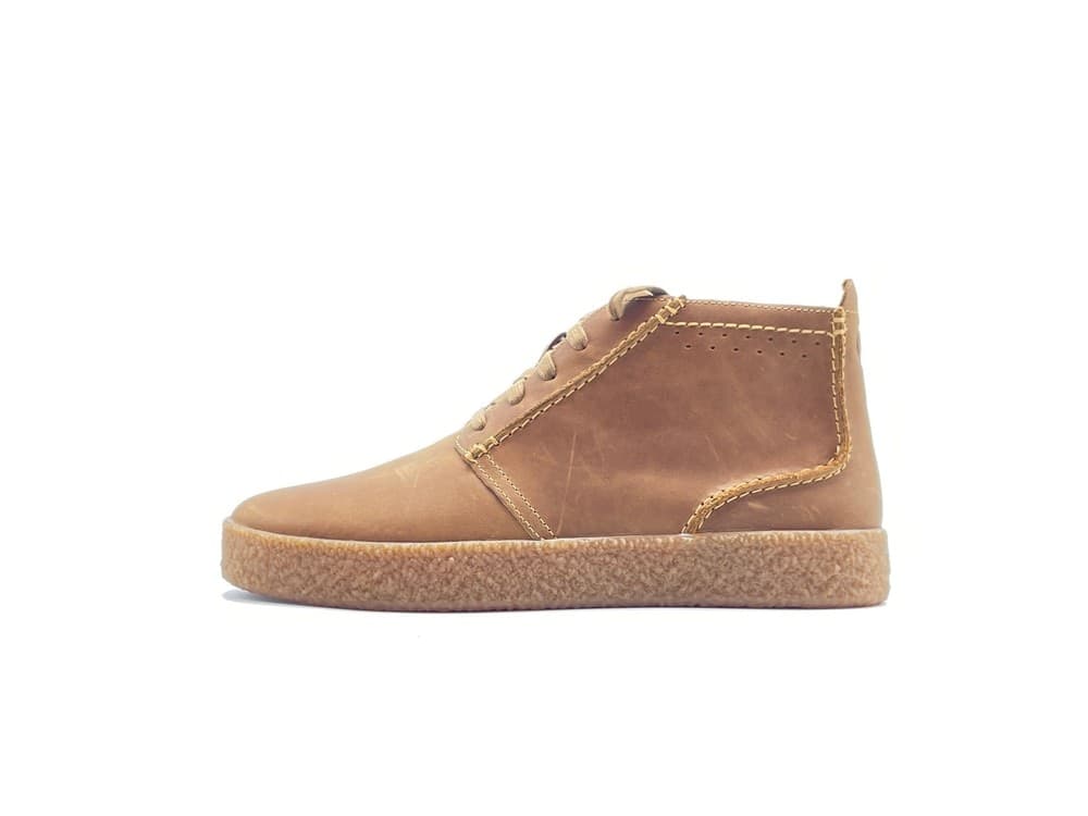 CLARKS STREETHILL MID Sneakers alta dark tan oliled leather in Stivali Calzature Durello - Agna, commercioVirtuoso.it