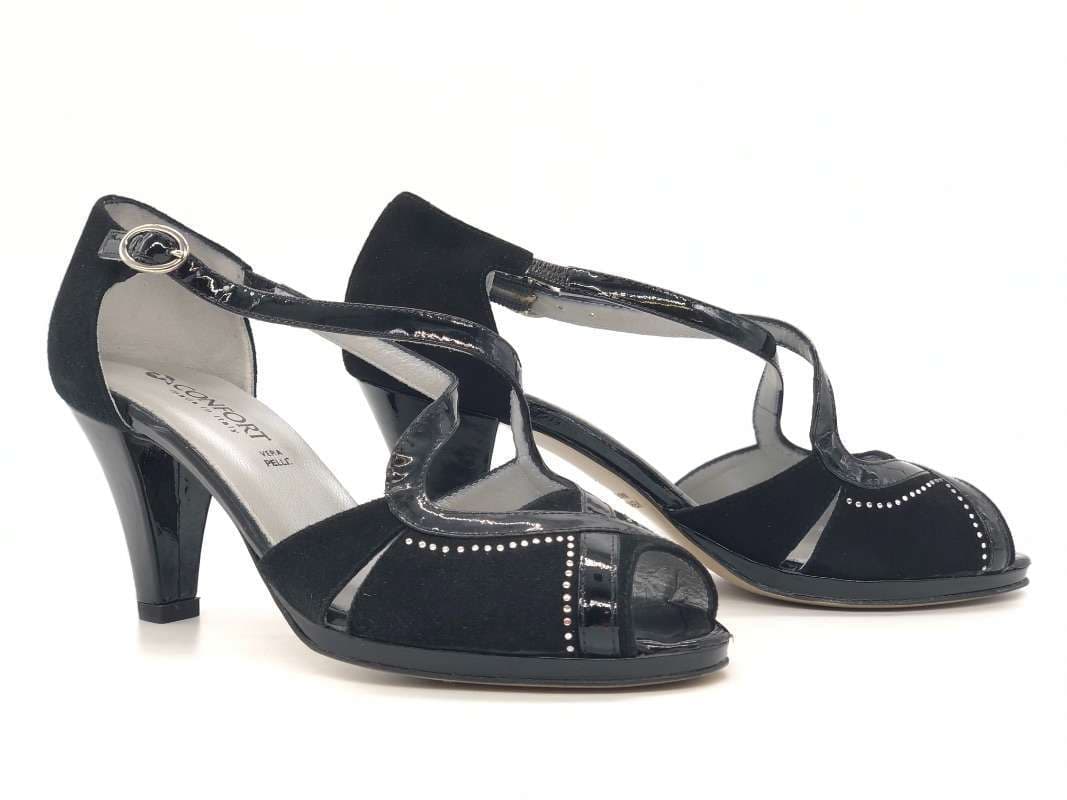 comfort Scarpa donna spugnata nera in Sneaker casual Calzature Durello - Agna, commercioVirtuoso.it