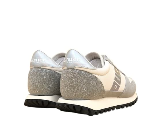 BLAUER Sneakers Donna Merril02 White in Sneaker casual Calzature Durello - Agna, commercioVirtuoso.it