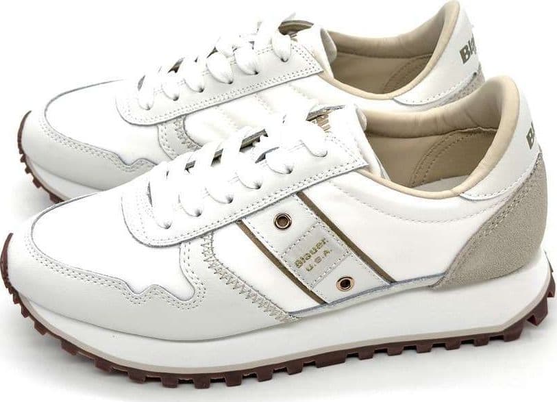 BLAUER Sneakers donna MILLEN03 White Cream in Sneaker casual Calzature Durello - Agna, commercioVirtuoso.it