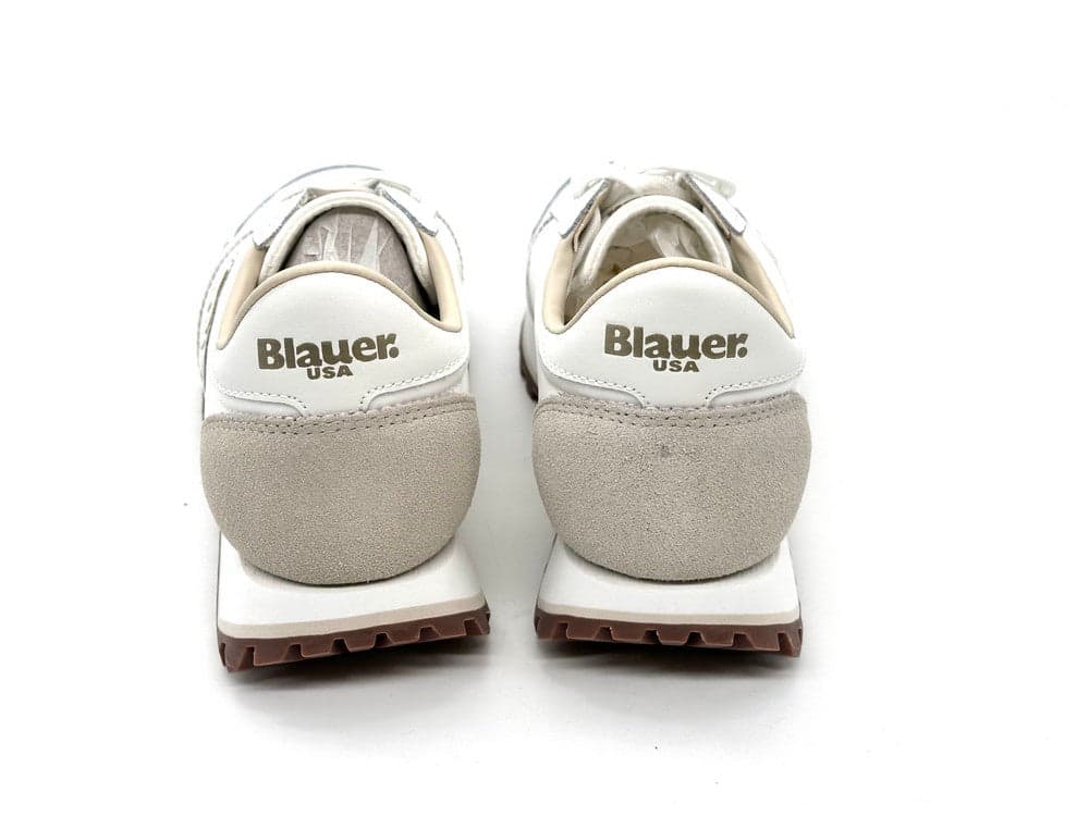 BLAUER Sneakers donna MILLEN03 White Cream in Sneaker casual Calzature Durello - Agna, commercioVirtuoso.it