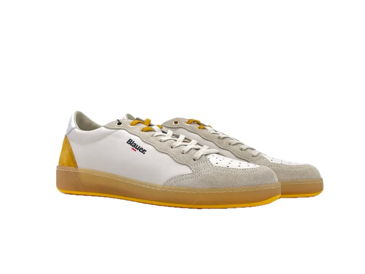 BLAUER Sneakers Murray Uomo White Ochre - 6