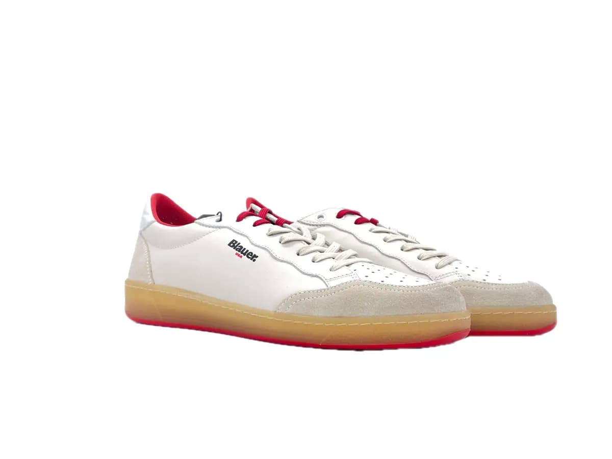 BLAUER Sneakers Murray Uomo White Red - 6