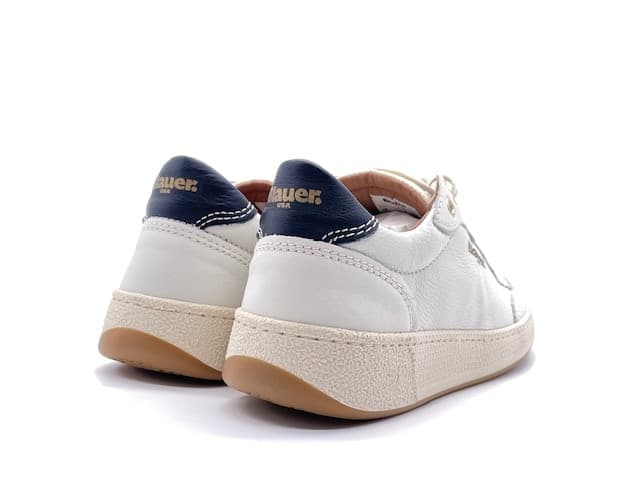 BLAUER Sneakers donna S0OLYMPIA1LEA white in Sneaker casual Calzature Durello - Agna, commercioVirtuoso.it