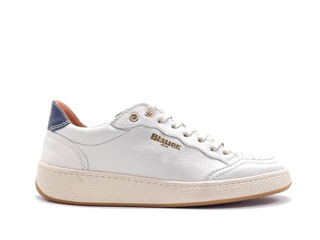 BLAUER Sneakers donna S0OLYMPIA1LEA white in Sneaker casual Calzature Durello - Agna, commercioVirtuoso.it