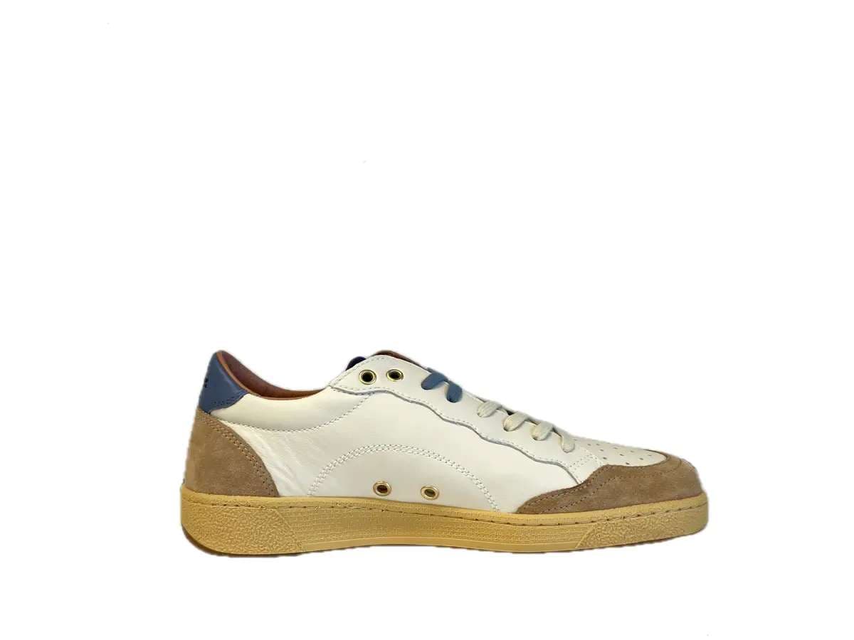 BLAUER Sneakers uomo Murray 01 Pelle White Brown in Sneaker casual Calzature Durello - Agna, commercioVirtuoso.it