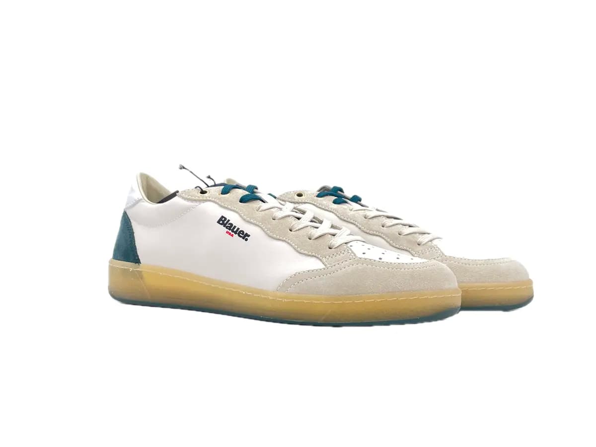 BLAUER Sneakers Murray Uomo White Green - 7