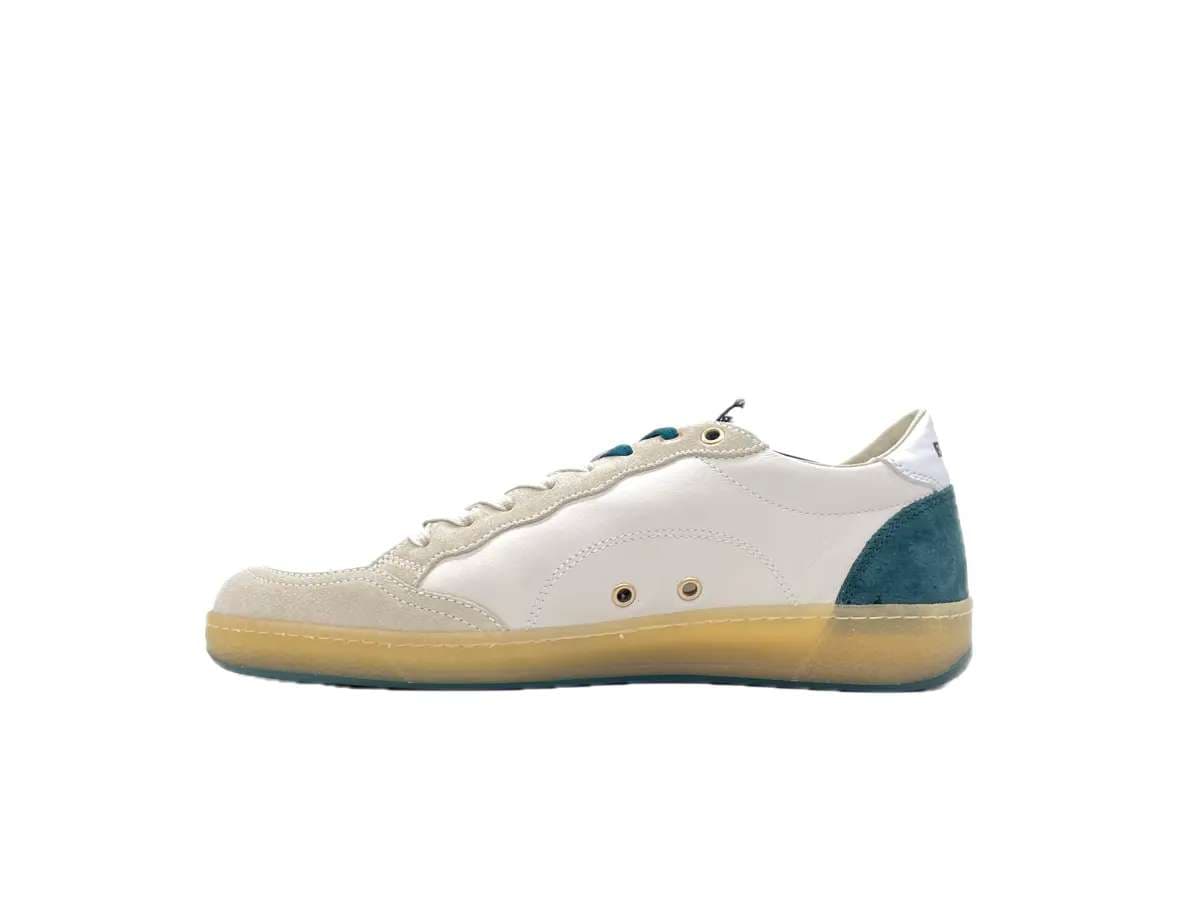 BLAUER Sneakers Murray Uomo White Green in Sneaker casual Calzature Durello - Agna, commercioVirtuoso.it