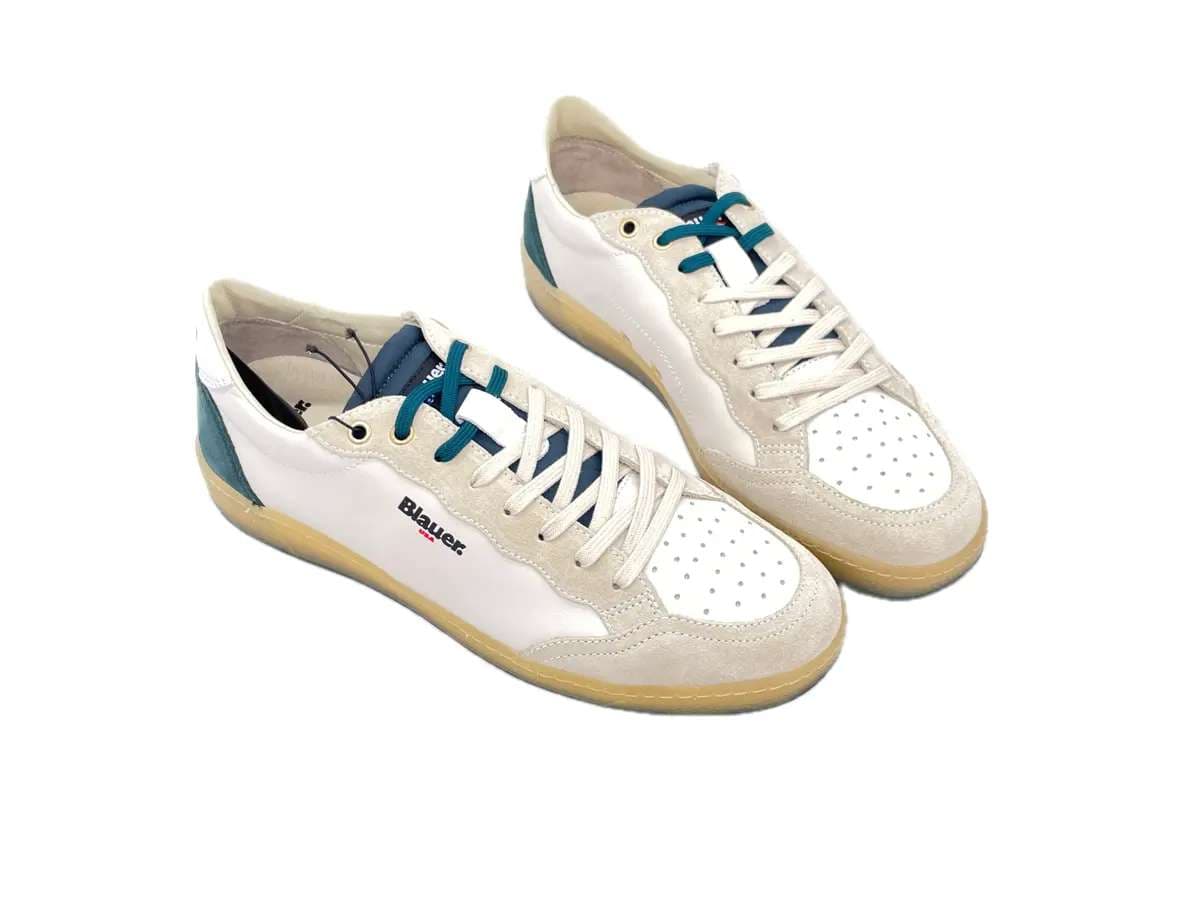 BLAUER Sneakers Murray Uomo White Green - 6