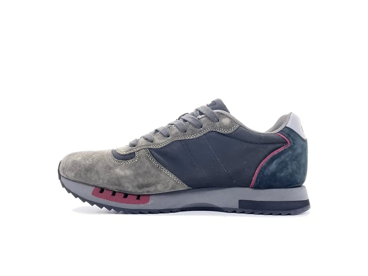 BLAUER Sneakers uomo QUEENS01 in pelle scamosciata e tessuto Black Military in Sneaker casual Calzature Durello - Agna, commercioVirtuoso.it